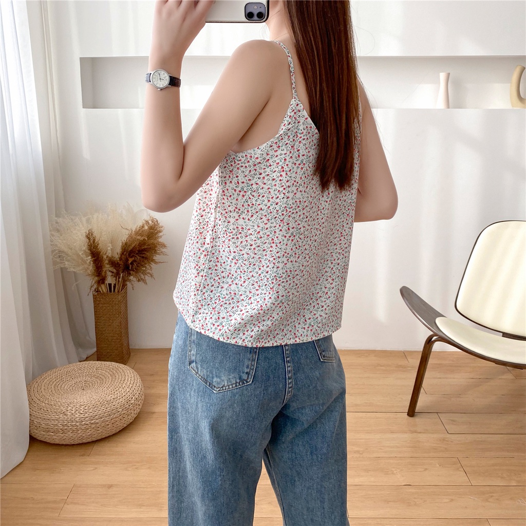 Áo hai dây nữ hoa nhí siêu xinh