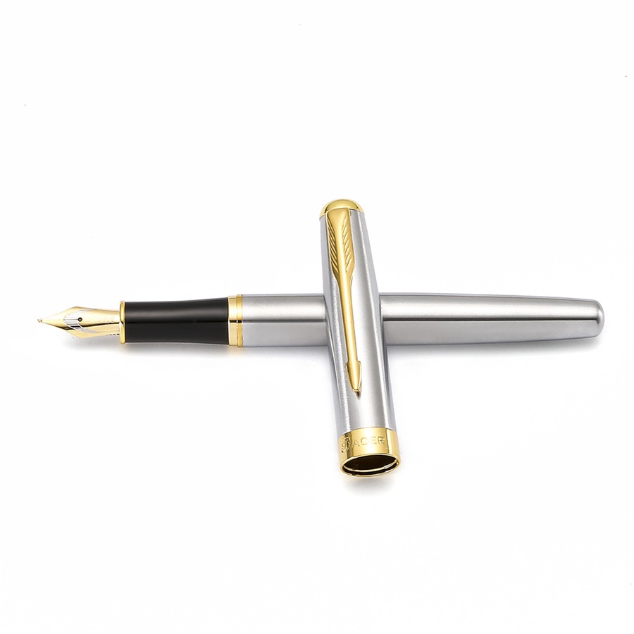 Bút Máy Baoer (Elite) Mực Kim Loại Mạ Vàng A6298