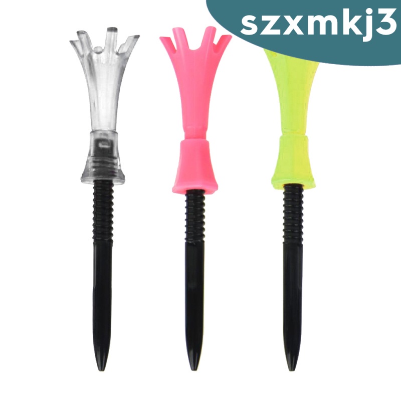 [In stock] 3 Pieces Plastic Golf Tees Oriented Guide Rotatable Flex Tees Guide Tee