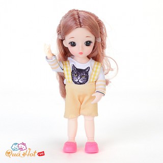 Búp Bê Chibi Abby Li Đầm Ngắn Dễ Thương.