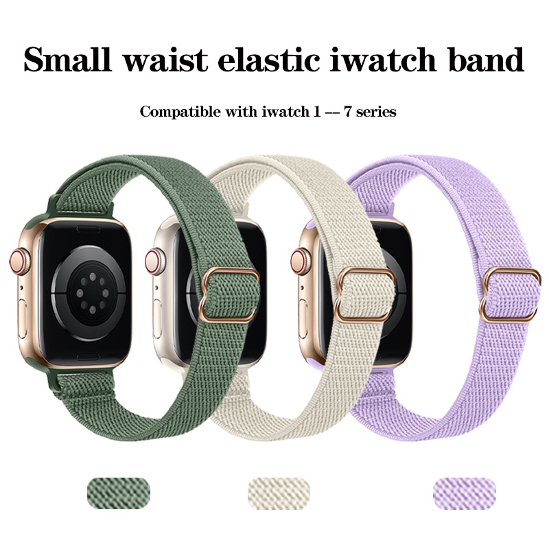 Dây Đeo Nylon Có Khóa Kim Loại Cho iwatch7 Series 6 / 5 / 4 / 3 / SE 41mm45mm 40mm44mm IPWatch band 7 6 5 4 SE