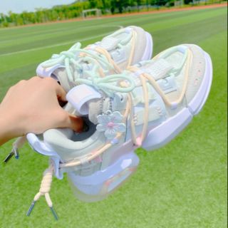 (FRESHIP )❣️🌼Giày Sneaker hoa anh đào độn đế cực hot💮 Ảnh thật shop tự chụp