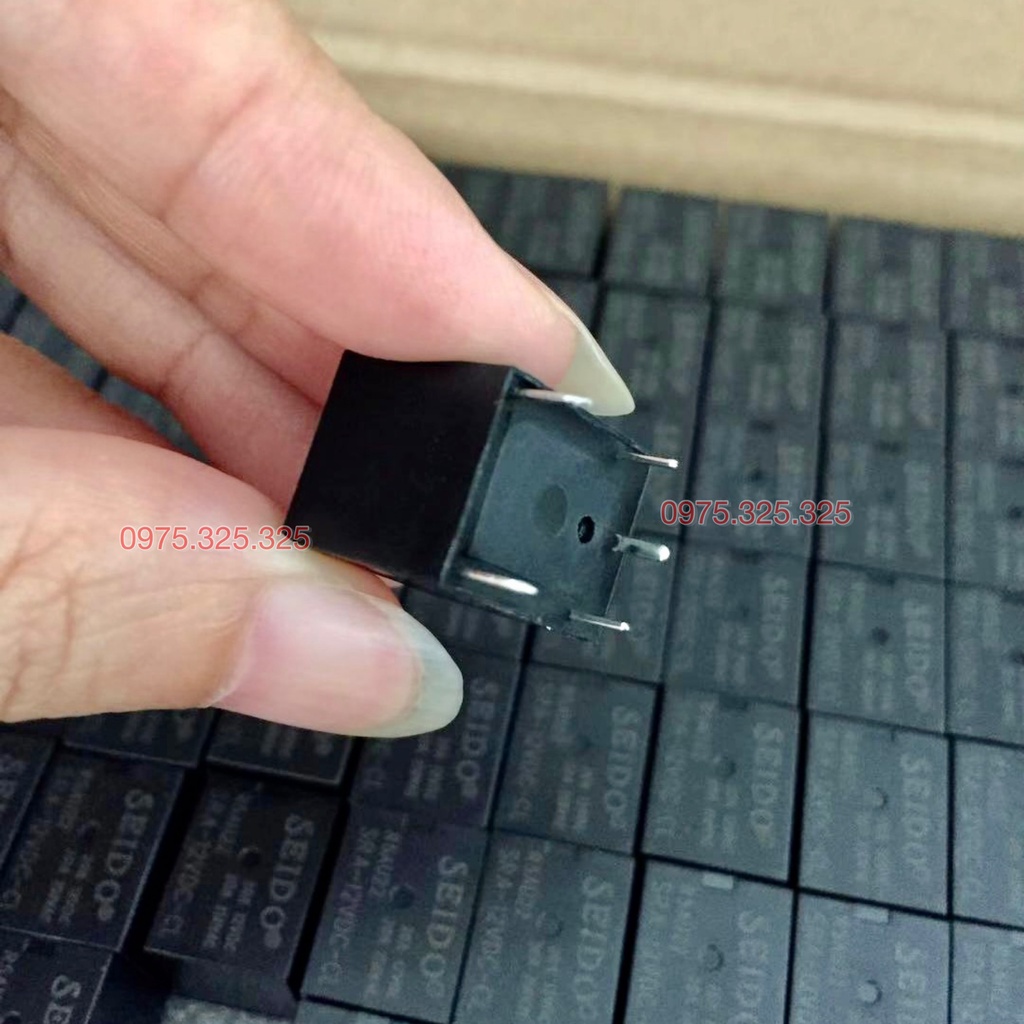 Relay 5 chân Seido CHÍNH HÃNG - chân kim hàn mạch PCB - tương tự Songle DIY độ chế rờ le  SRA-12VDC-CL AL