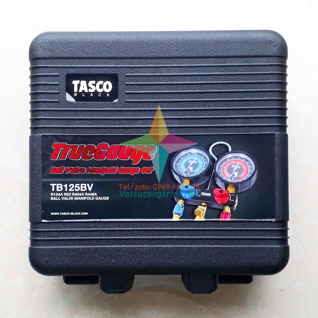 Bộ đồng hồ Gas đôi R22,R134 cao cấp TASCO TB125BV