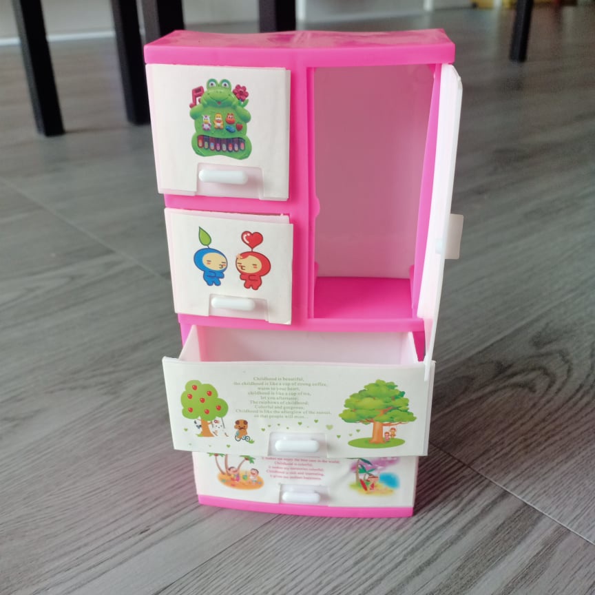 Các Mẫu Tủ Quần Áo Cho Búp Bê Barbie Cao 30cm loại 1/6 và 1/8 tặng kèm 5 móc áo