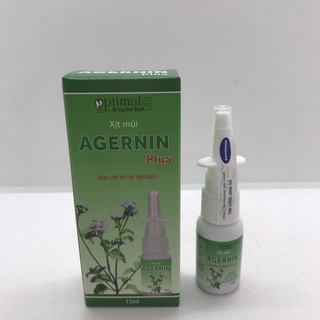 Xịt mũi AGERNIN Plus chai 15ml chiết suất cây ngũ sắc