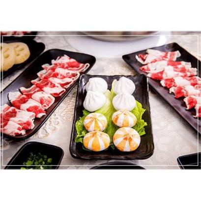 (HÀNG ĐẸP) Đĩa Chữ Nhật và Đĩa Vuông Nhựa Phíp 100% Melamine Đen Nhám - Black Color
