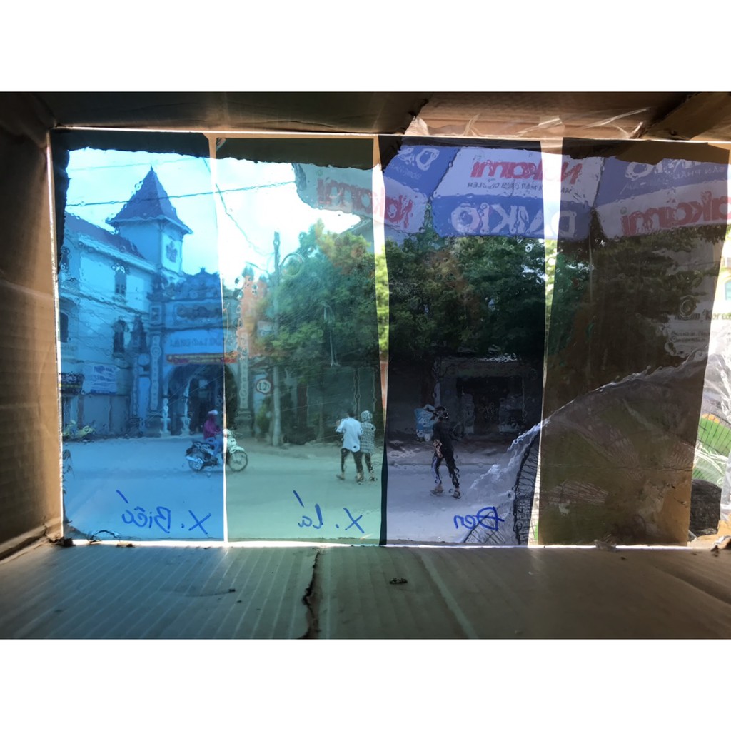 Giấy dán kính Phản Quang khổ 1m - Phim Cách Nhiệt dán kính Hàng đài Loan