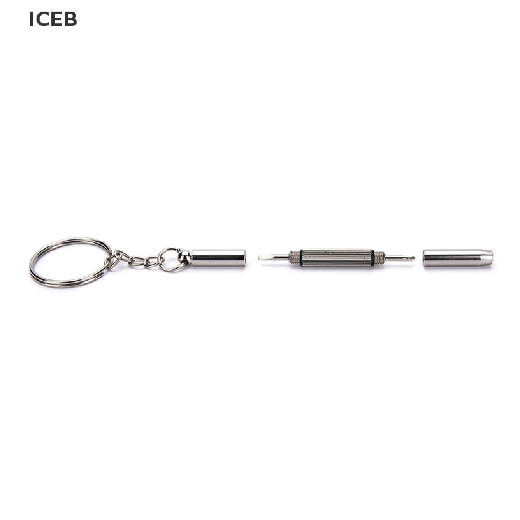 Bộ 5 Tua Vít Mini 3 Trong 1 Sửa Kính Mát Đồng Hồ Kèm Móc Khóa Tiện Dụng