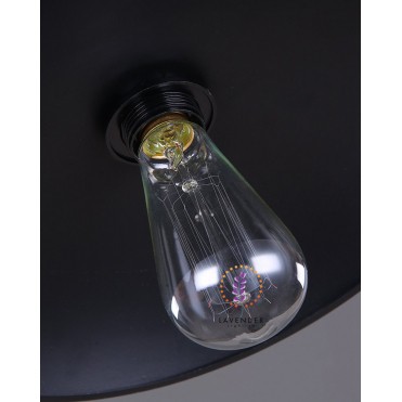 Đèn thả chao thuỷ tinh sơn trắng, đen TH071