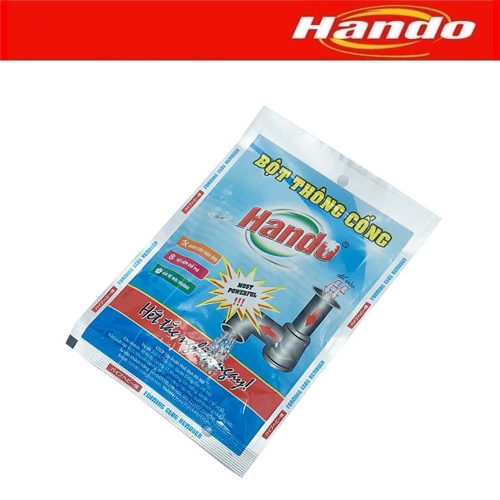 Gói bột thông cống, đường ống nước nội địa Hando 100g