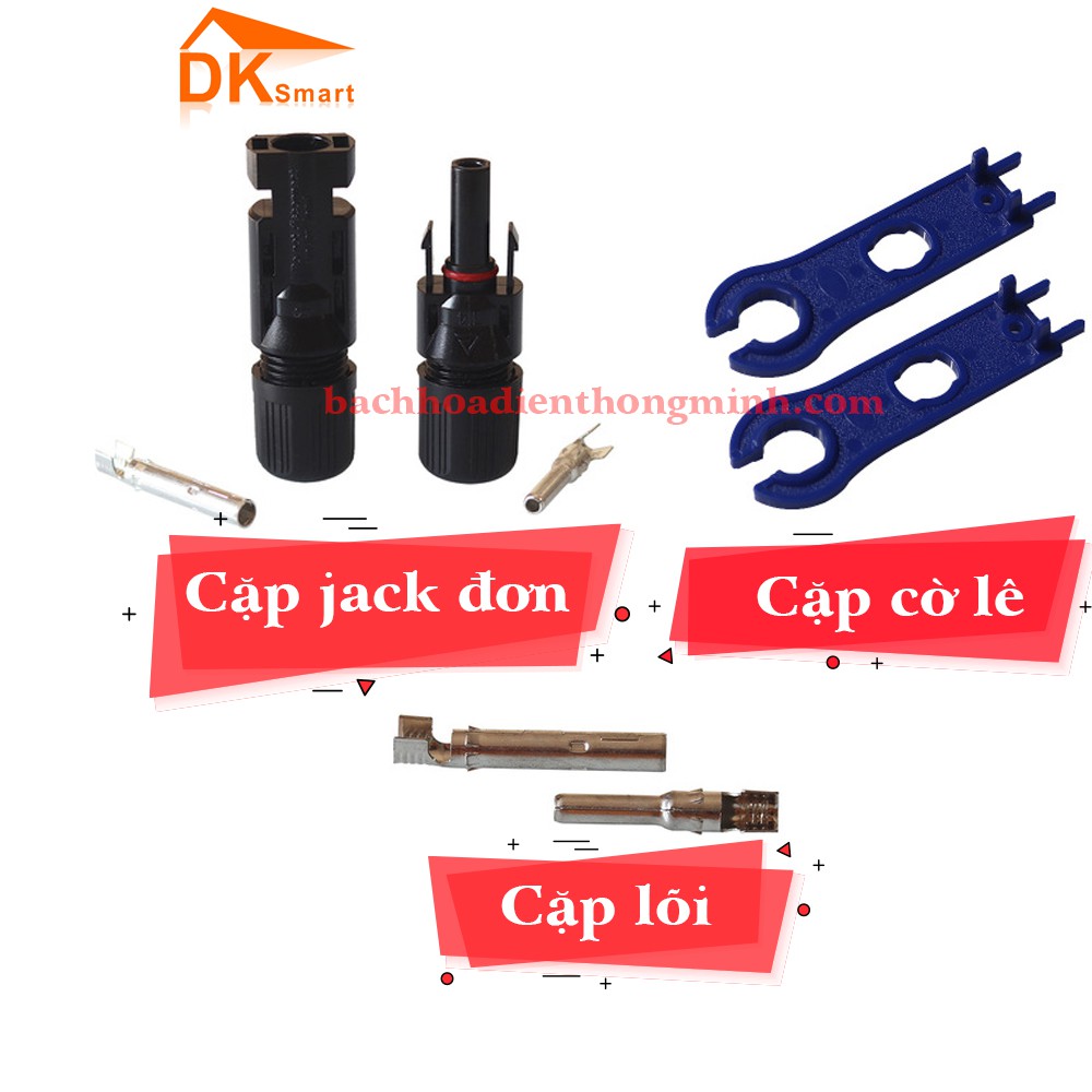 GIÁ TẬN GỐC  Jack MC4, lõi, cờ lê tấm pin mặt trời IP67 DC 1000V