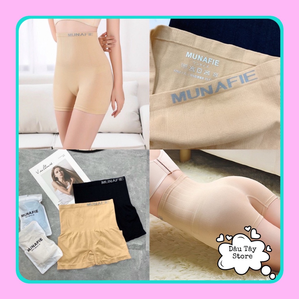 (SALE KHỦNG) Quần lót gen bụng - Quần mặc trong váy nâng mông kháng khuẩn Munafie 2 màu