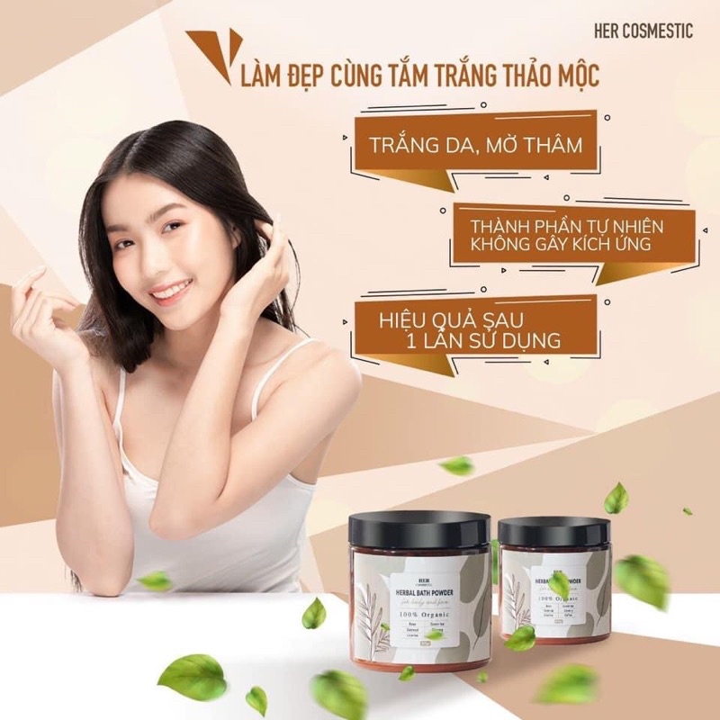 BỘT TẮM TRẮNG TOÀN THÂN CHUẨN SPA - HER COSMETIC | BigBuy360 - bigbuy360.vn