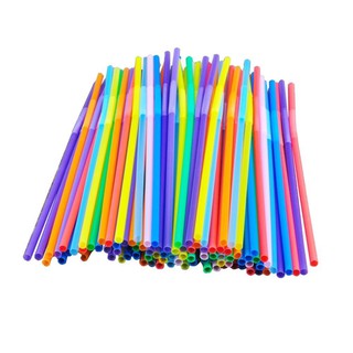 Ống hút sắc màu ( có thể xoắn ) 50 ống hút/1 bịch