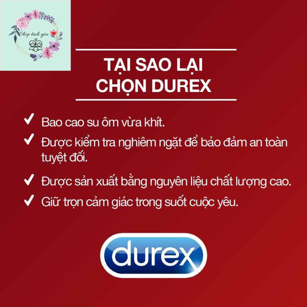 Bao cao su Durex Fetherlite 12 bao [Siêu mỏng-nhiều gel bôi trơn]