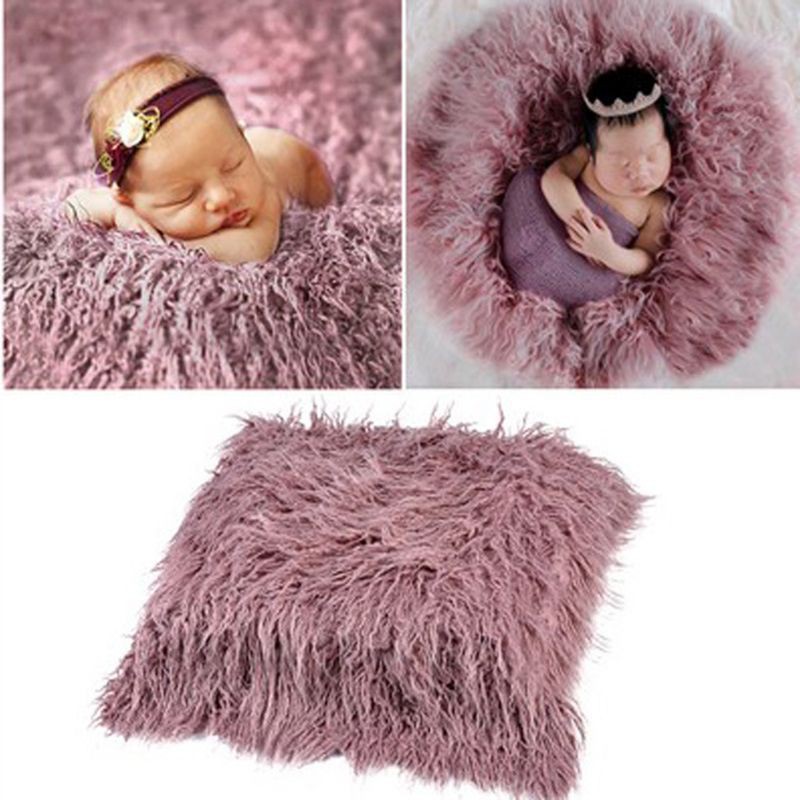Bộ 2 sản phẩm gồm chăn và khăn quấn thiết kế dài dùng để chụp ảnh nghệ thuật cho em bé