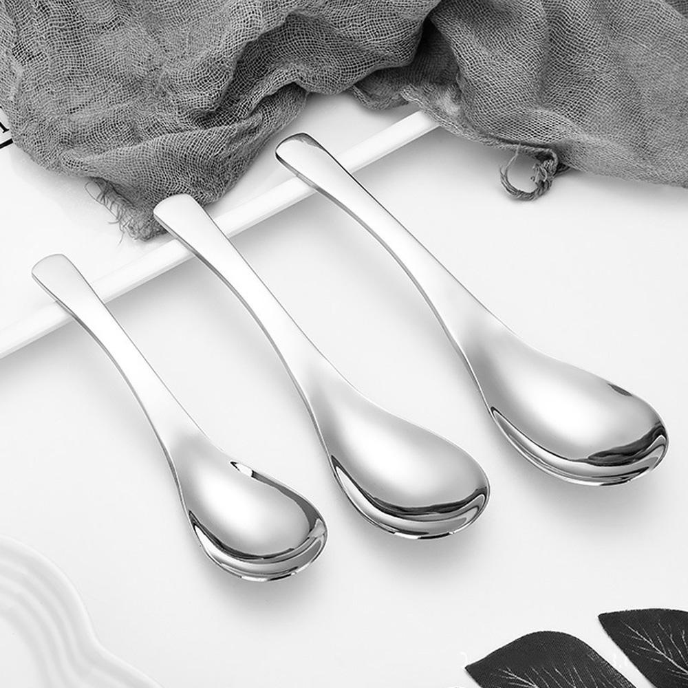 Muỗng Ăn Súp Bằng Thép Không Gỉ Cán Dài Tiện Dụng