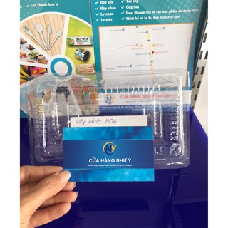 Set 100 cái Hộp nhựa đựng bánh trong H4