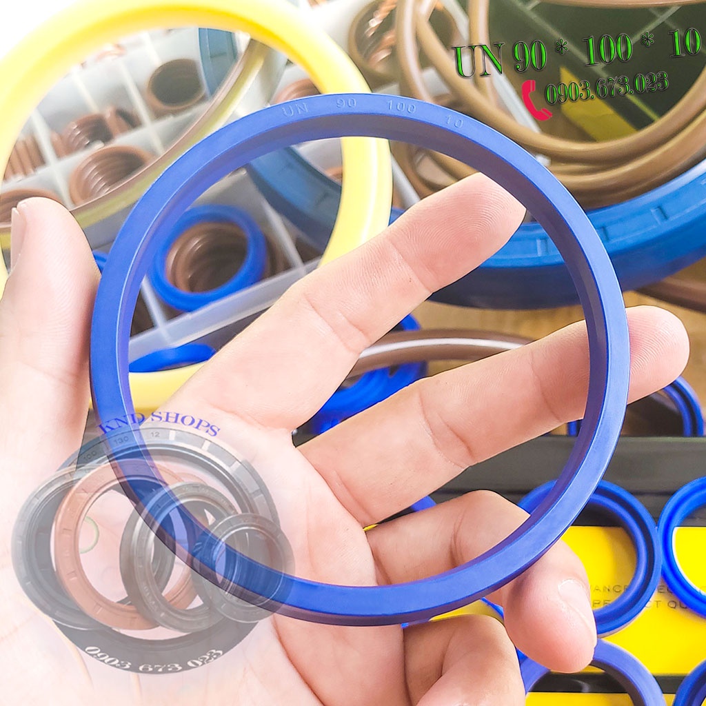 Gioăng phớt thủy lực UN 90*100*10, phớt chắn dầu thủy lực chuyên cho máy đào, máy xúc, cẩu và xe nâng | KND Shops