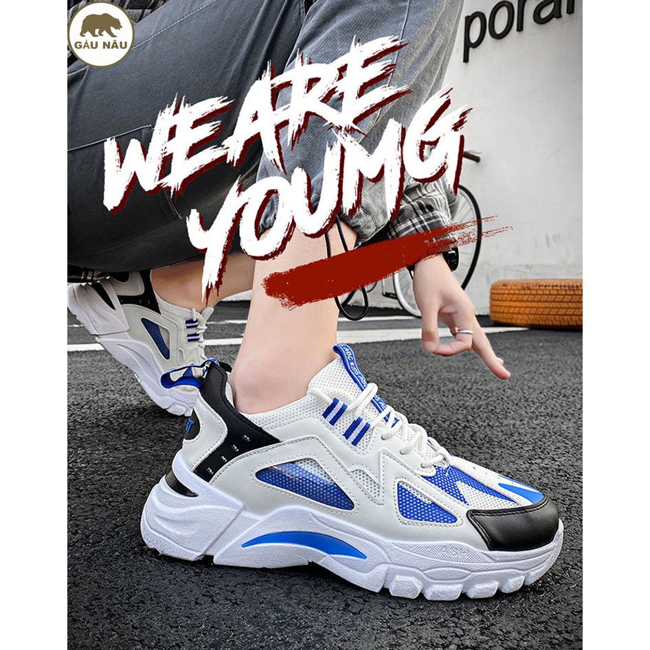 Giày sneaker GN553 [ Nhập MANDFS01 giảm 10% ] đế độn thời trang Gấu Nâu chuyên giày nam