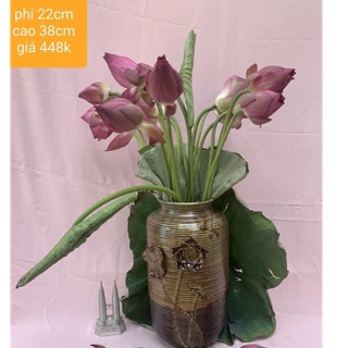 [ĐẠI HẠ GIÁ] 🌼LỌ HOA ĐẮP MEN CỔ SIÊU XINH YÊU🌼