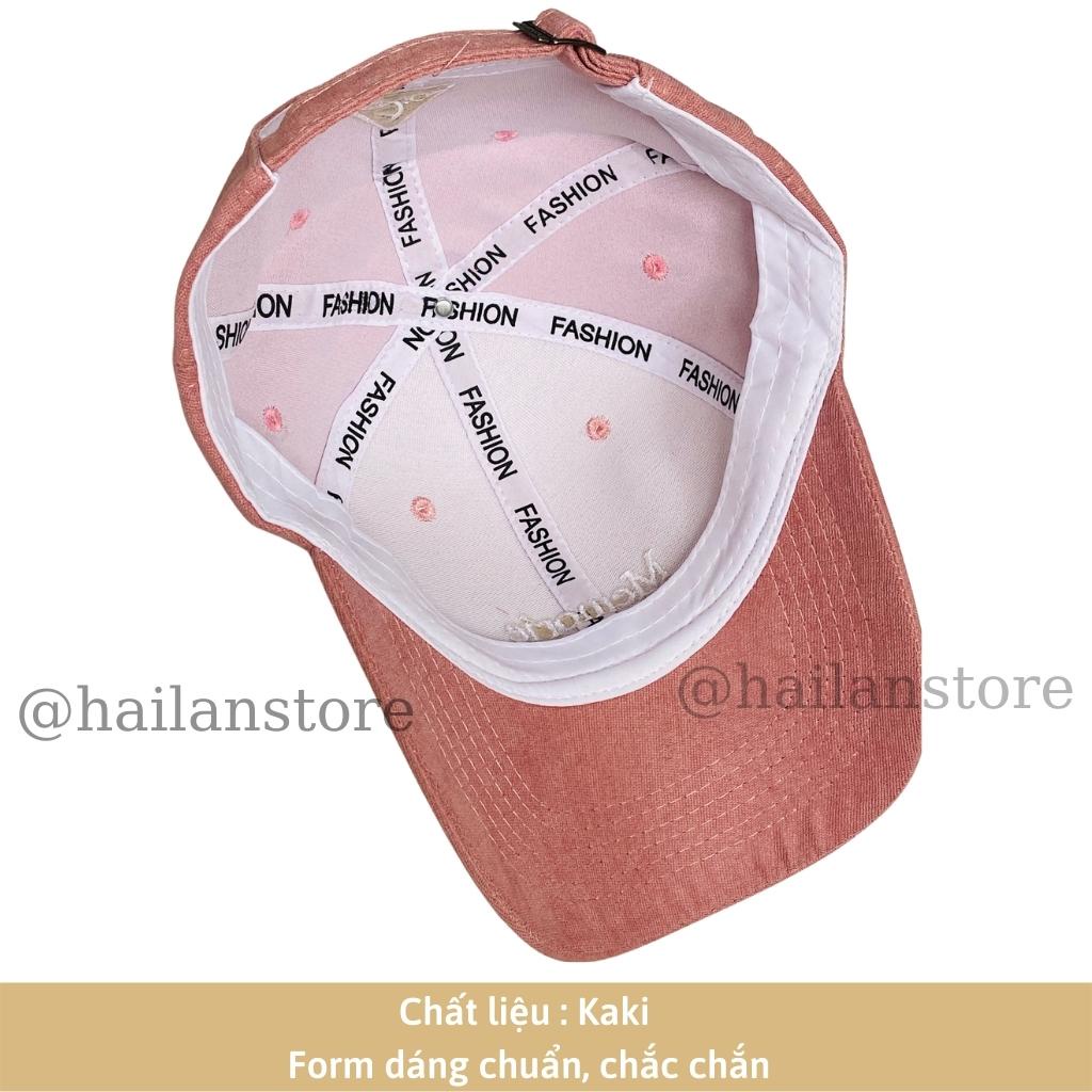 Mũ lưỡi trai ❤️ Nón kết thêu chữ Memori nam, nữ Unisex phong cách Ulzzang