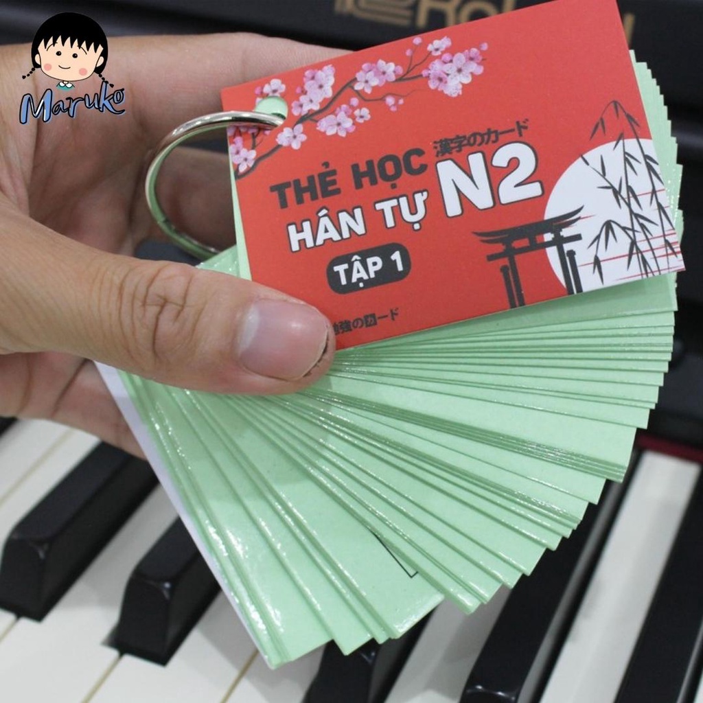 Thẻ Học Tiếng Nhật Kanji N2 Tái Bản Mới Nhất - Flashcard Kanji N2