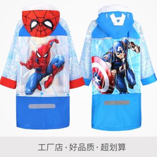 Marvel Áo Mưa Họa Tiết Người Nhện Xinh Xắn Dành Cho Bé