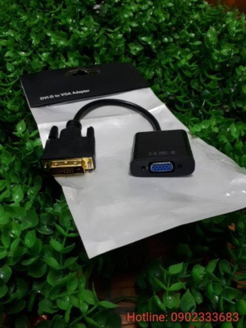 Combo 10 Dây Cáp Đầu Chuyển Đổi dvi 24+1 sang vga có chipset