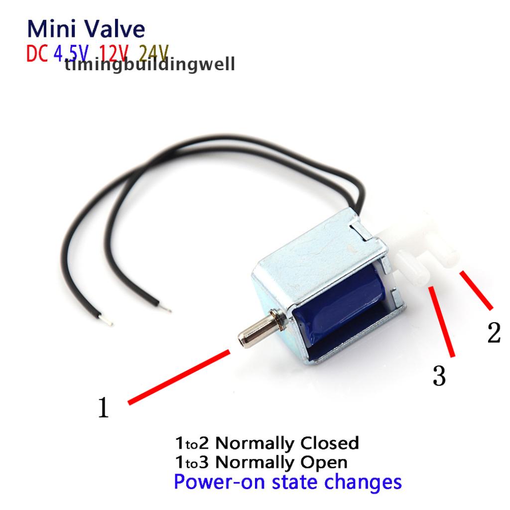 Van Điện Từ 4 Chiều 4.5v 12v 24v 2 Vị Trí 3 Chiều