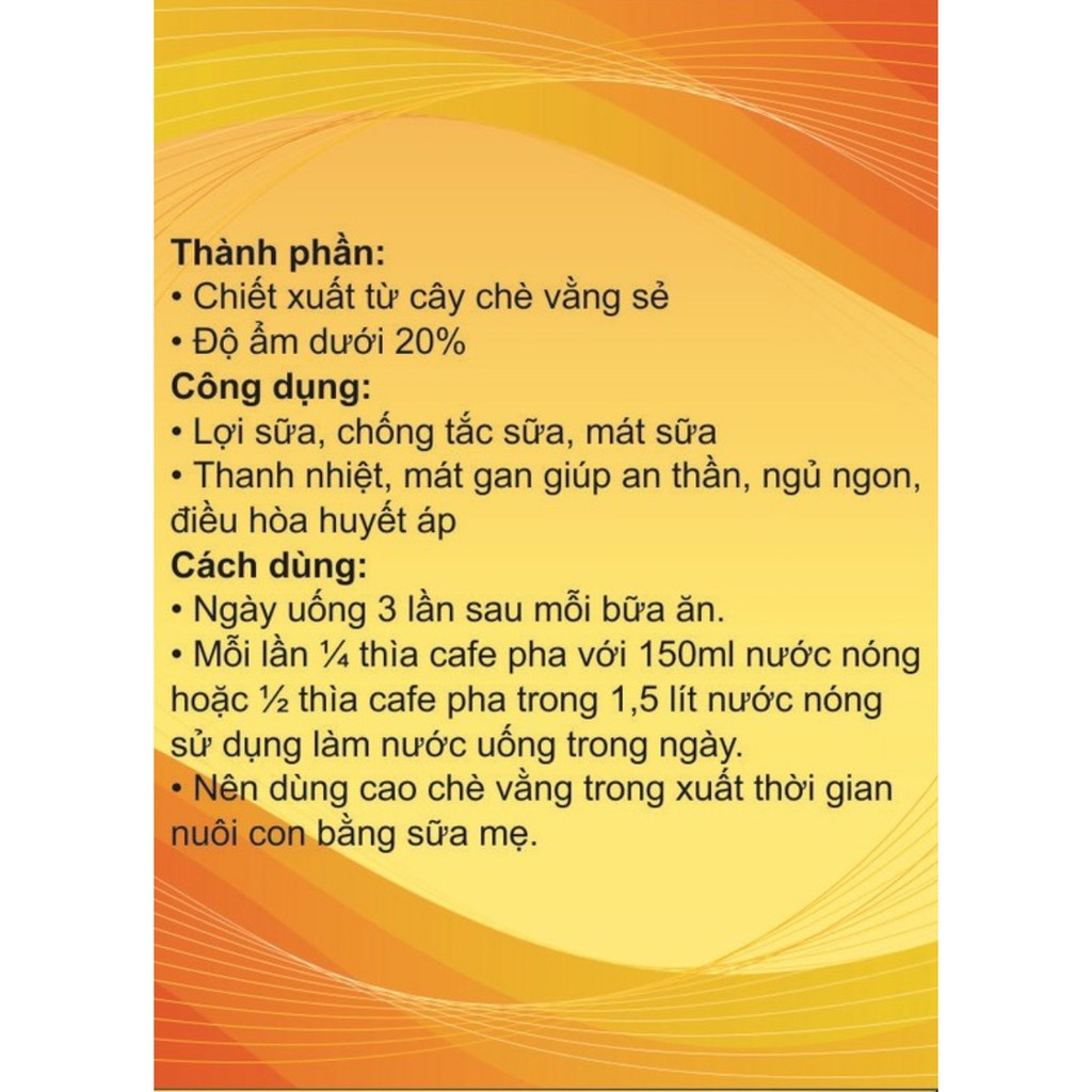 Cao chè vằng 100g | BigBuy360 - bigbuy360.vn