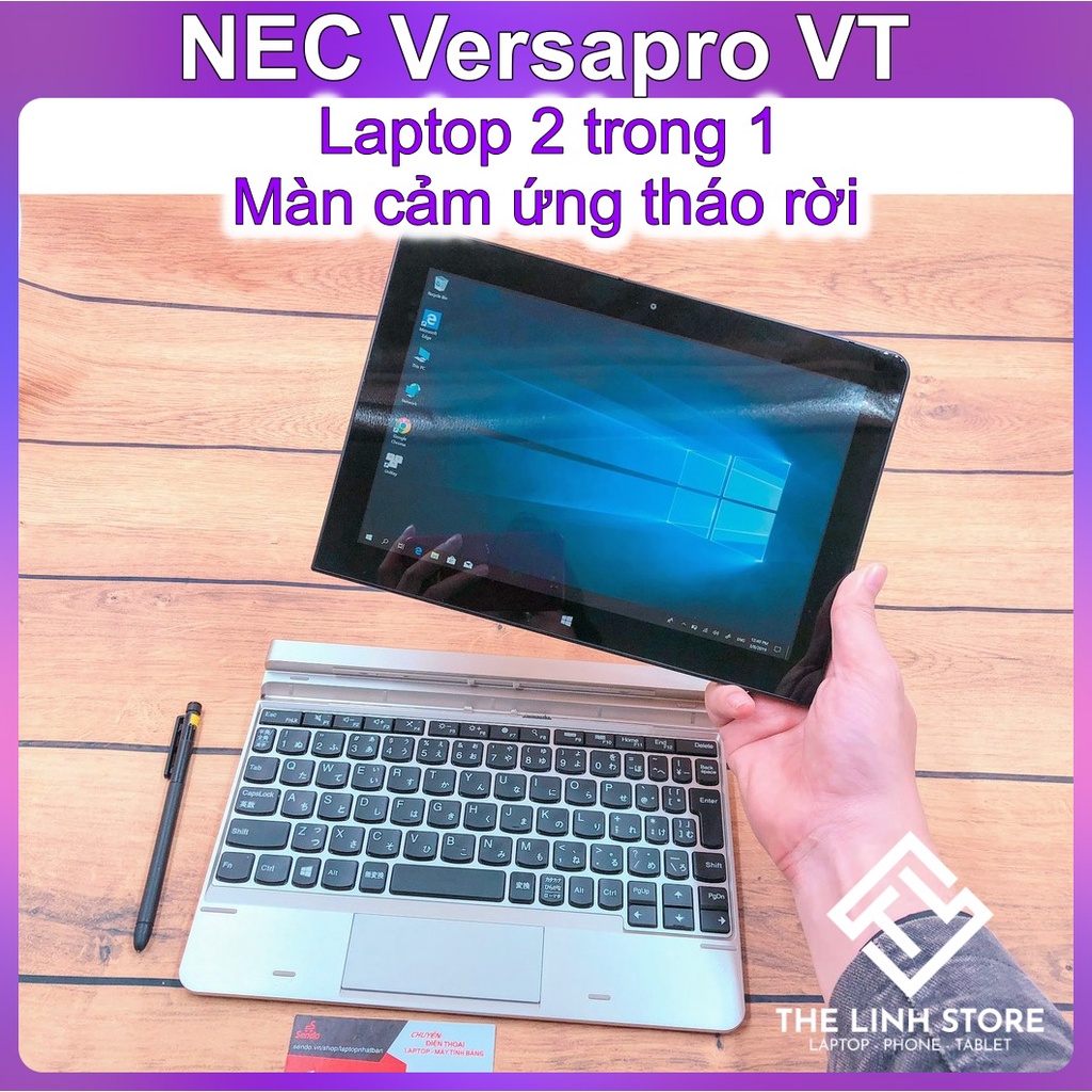 Laptop 2 trong 1 NEC VersaPro VT 10.1 inch cảm ứng - FullHD ram 4G SSD 128G | BigBuy360 - bigbuy360.vn