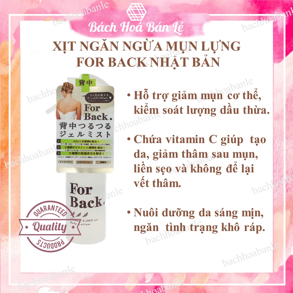 Xịt mụn lưng PELICAN FOR BACK