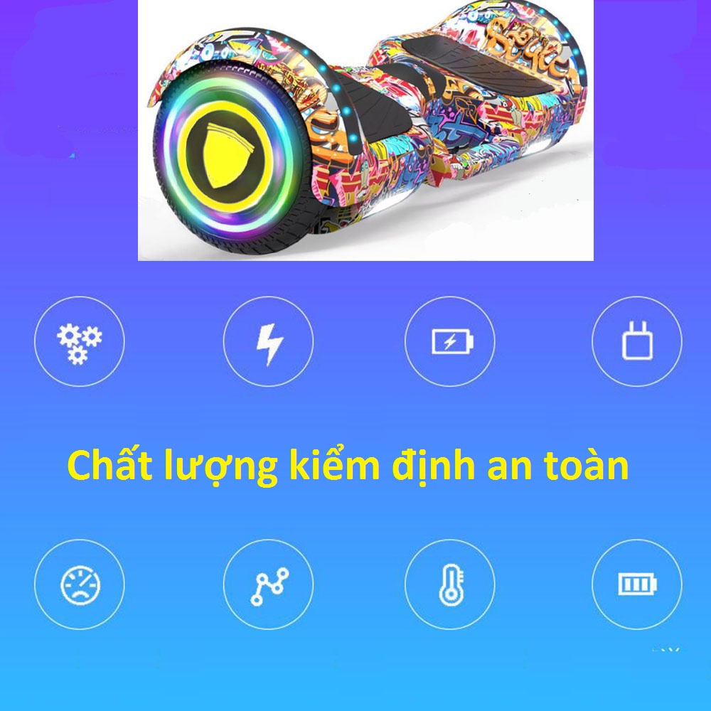 Xe điện cân bằng 2 bánh Smart Balance 6.5 inch hàng NEW 100% Tặng tay cầm , đồ bảo hộ , sạc nhanh BẢO HÀNH 12 THÁNG