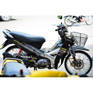 Decal Tem Xe Sirius Đen Bạc