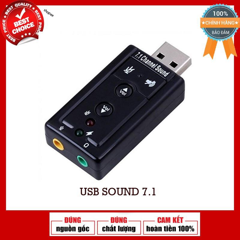USB SOUND 7.1 tạo cổng Audio Và Microphone cho máy tính