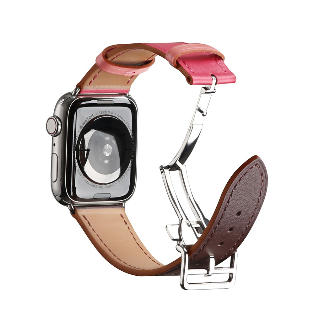 Dây đeo bằng da 38mm / 42mm / 40mm / 44mm cho đồng hồ thông minh Apple Watch 4 / 3 / 2 / 1