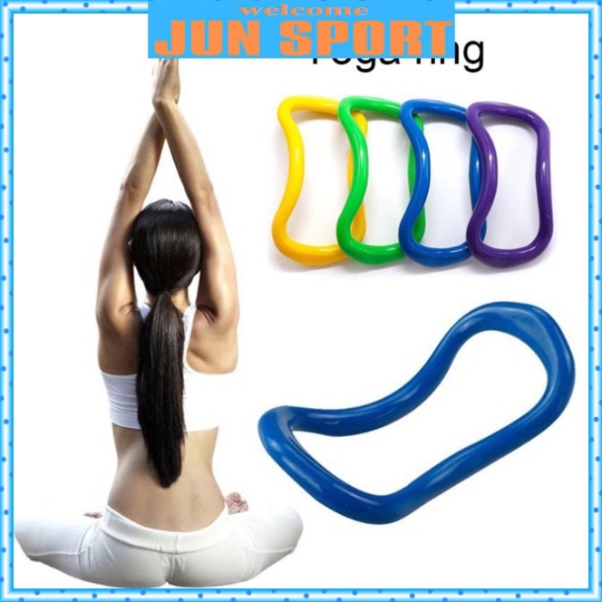 Vòng yoga Myring nhựa ABS Cao Cấp ĐenSport size 23,5 x 13,5 x 8cm