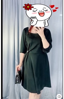 Đầm xếp ly eo bigsize 60-87kg (2size)
