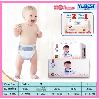 Bỉm dán/quần YUBEST NATURAL cao cấp Size S44/M40-40/L39/XL-36/XXL