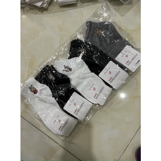 Conbom 10 đôi vớ vải cotton xỏ ngón hàn quốc loại tốt dày mịn