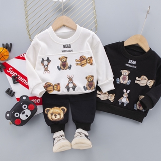 Bộ Quần Áo cotton Tay Dài Thời Trang Cho Bé Trai 0-5 Tuổi