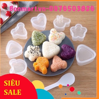 Khuôn Làm Cơm Nắm Cho Bé,Khuôn Cơm BENTO,Khuôn Làm Bánh Bonmart.vn