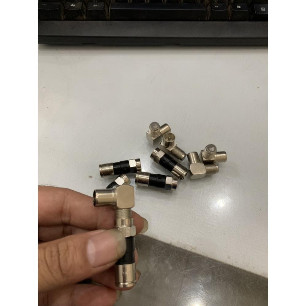 jack ,rắc tivi F5 nén,rắc F đực cong ,bóp dọc dùng cho dây ăng ten gắn vào tivi 5 cặp