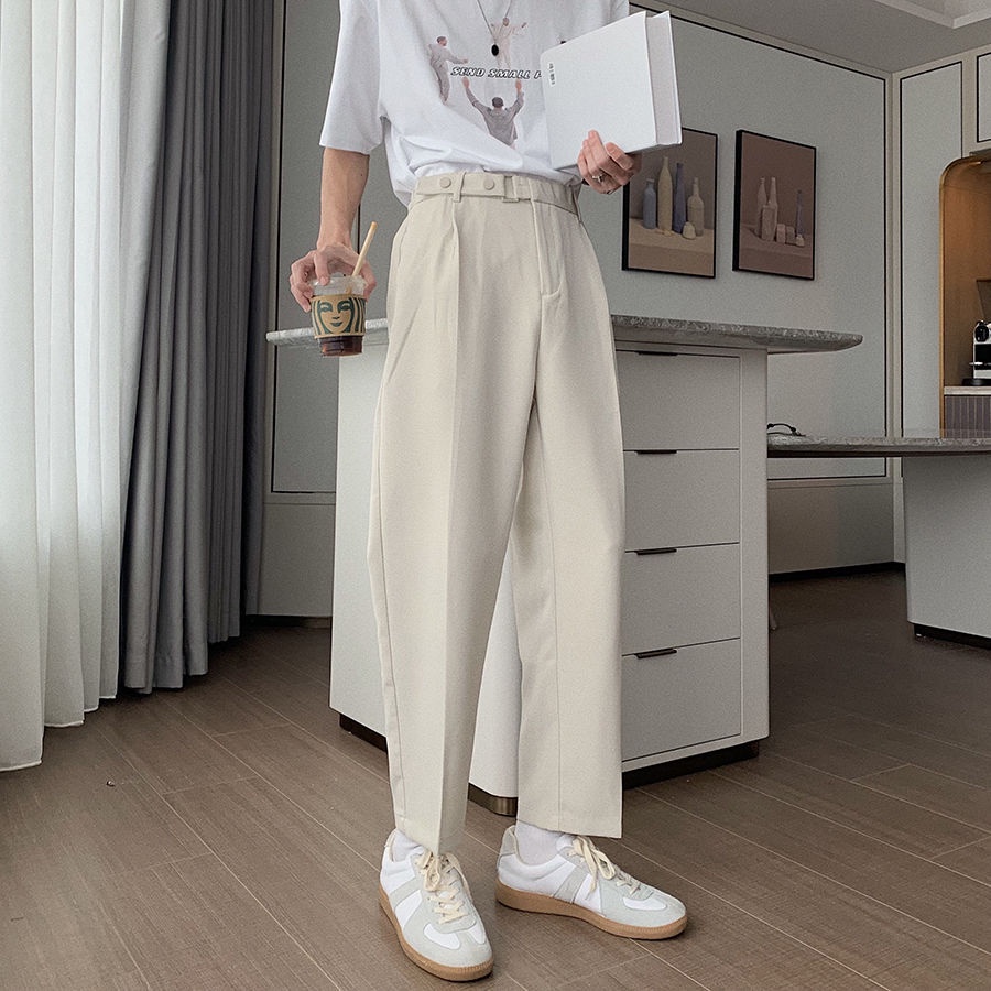 Quần ống rộng phong cách Hàn Quốc thời trang hè dành cho nam
