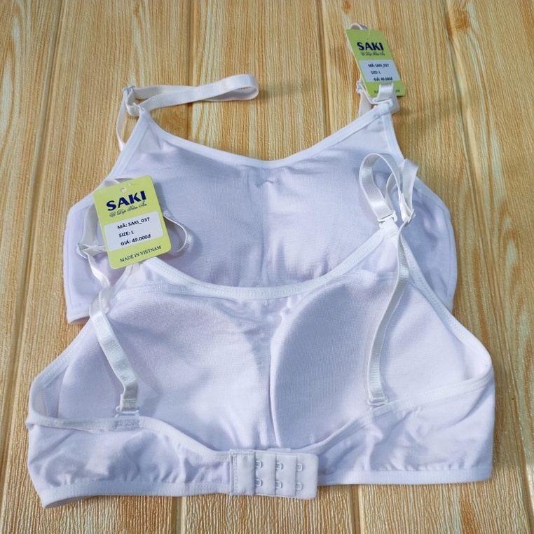 Áo lá SAKI học sinh hai cài chất liệu cotton co giãn, thấm hút mồ hôi - 037