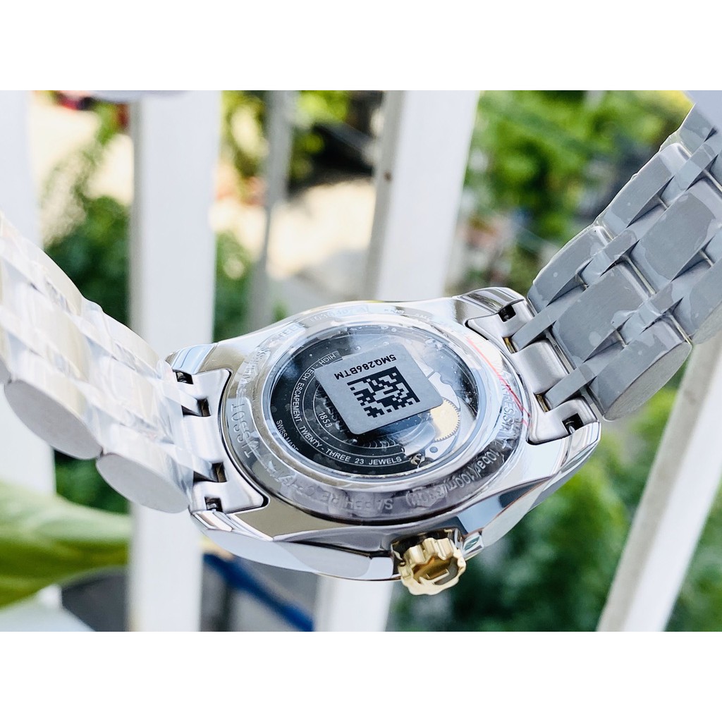 Đồng hồ nam chính hãng Tissot Couturier Day Date Demi Stainless Steel T035.407.22.011.01 - Máy cơ - Kính sapphire