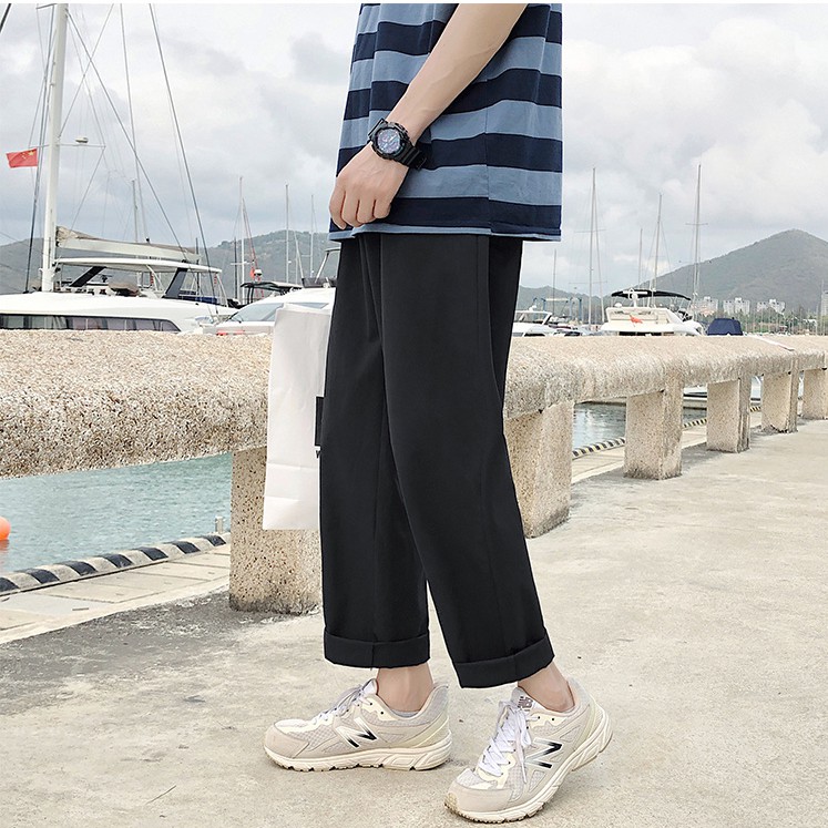 Quần Dài Ống Rộng 3 Màu Size S-5XL Thời Trang Trẻ Trung Cho Nam Nữ