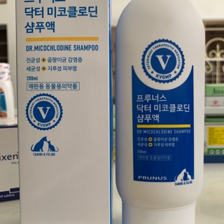 DR.MICOCHLODINE SHAMPOO dầu gội trị nấm ghẻ cho chó mèo 200ml